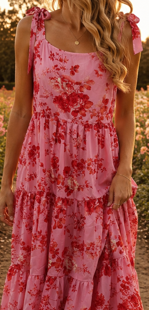Shooting Star Tie Shoulder Dress